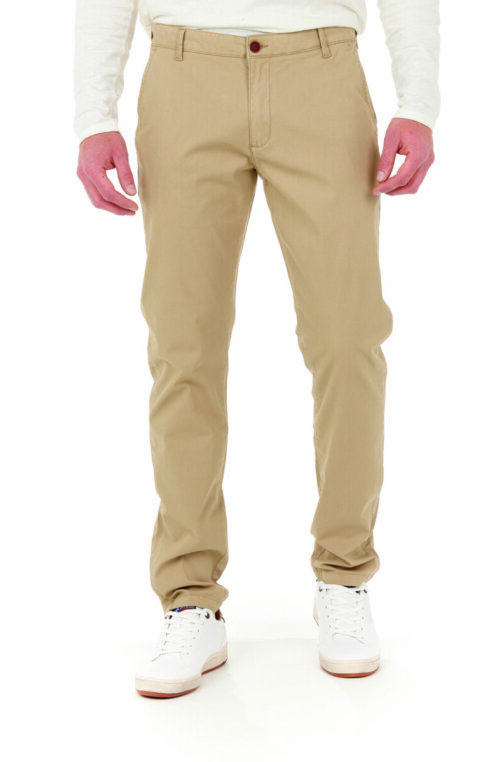 Pantalon Chino Dobby, marine, beige.