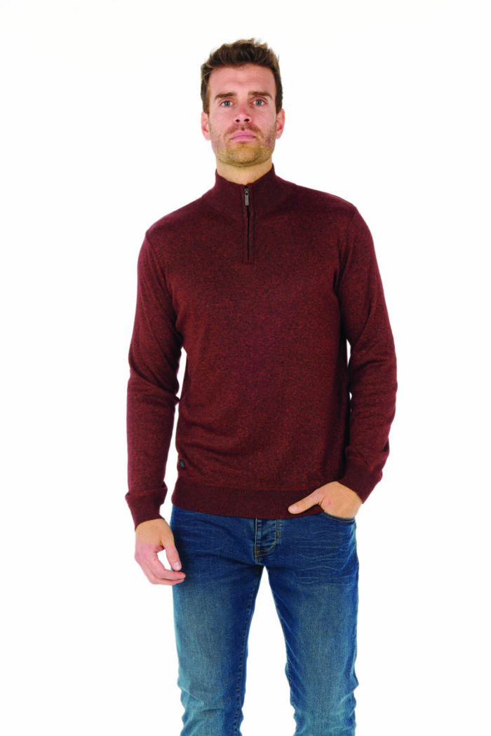Basic Zip Collar Sweater